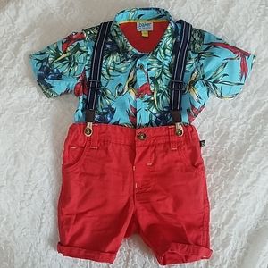Baker by Ted Baker baby boys 3 pc outfit 6-9 mos